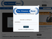 Tablet Screenshot of financewand.com